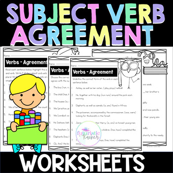 Preview of Subject Verb Agreement worksheets
