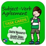 Subject-Verb Agreement Task Cards and Google Slides
