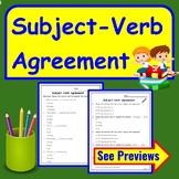 Subject Verb Agreement Worksheets 2nd grade - 3rd grade (E