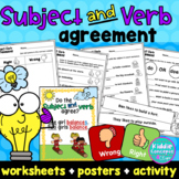 Subject-Verb Agreement Worksheets, Posters, Activity