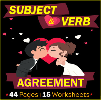 Preview of Subject Verb Agreement | Worksheets | Reviews | Assessments | Gr 7-8 ELA