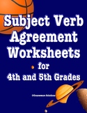 Subject Verb Agreement Worksheets for 4th and 5th Grades