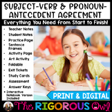 Subject Verb & Pronoun Antecedent Agreement Worksheets, Ac