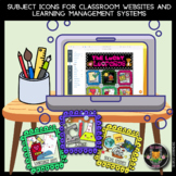 Canvas Subject and Classroom Icons for LMS or Websites