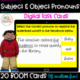 Subject and Object Pronouns Boom Cards