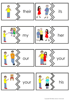 Subject and Object Pronouns , Possessive Pronouns and Adjectives Puzzles