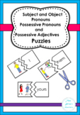 Subject and Object Pronouns , Possessive Pronouns and Adje