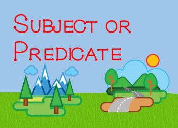 Preview of Subject and Predicate BOOM Cards  