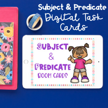 Preview of Subject and Predicate Boom Cards