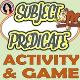 Subject and Predicate Activity Game and Task Cards