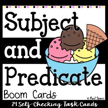 Preview of Subject and Predicate Digital Boom Cards