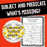Subject and Predicate GOOGLE SLIDES Practice