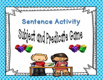 Preview of Subject and Predicate Game