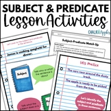 Subject and Predicate Lesson and Activities