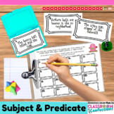 Subject and Predicate Task Card Activity : Complete or Simple