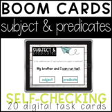 Subject and Predicate Practice: Digital BOOM Cards (distan
