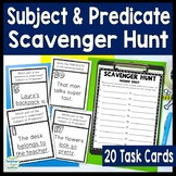 Subject and Predicate Scavenger Hunt Activity: 20 Subject 