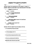 Subject and Predicate Test