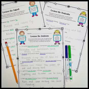 Subject and Predicate Worksheets by Happy Reading With Katie | TpT
