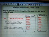 Subject and Verb Agreement - Smartboard