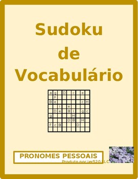 Preview of Pronomes pessoais (Subject Pronouns in Portuguese) Sudoku