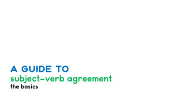 Preview of Subject-verb agreement with person and number