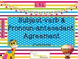 Subject-verb and Pronoun-antecedent Agreement {L.3.1}