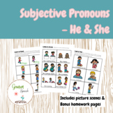 Subjective Pronouns - He & She