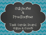 Subjects & Predicates Task Cards, SCOOT, Board Game