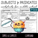 Subjects & Predicates: Simple & Complete; Compound - Gramm