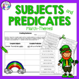 Subjects and Predicates Activities for Spring & St. Patric