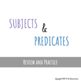 Subjects and Predicates Remote Learning Activity