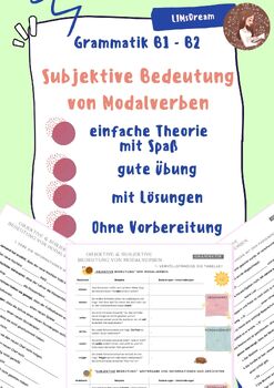 Preview of Subjektive Bedeutung von Modalverben - Theorie & Übung B2