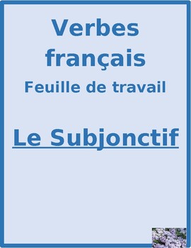 Preview of Subjonctif (Subjunctive in French) WEIRDOS Worksheets Distance Learning