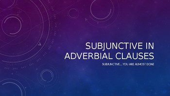 Subjunctive Adverbial Clauses by Fun Spanish Grammar and ...