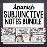 Subjunctive Guided Notes and Worksheets Spanish Bundle