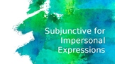 Subjunctive for Impersonal Expressions PowerPoint