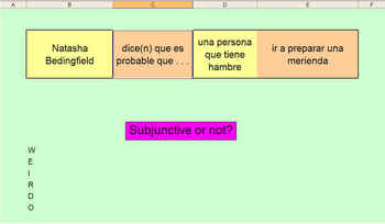 Preview of Subjunctive vs. Indicative -Spanish Sentence Starters- All Tenses!