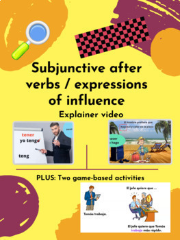 Preview of Subjunctive with influence: Explainer video plus game-based activities