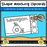 Submarines Shape Matching Clip Cards