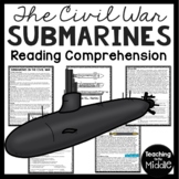 Submarines in the Civil War  Reading Comprehension Workshe