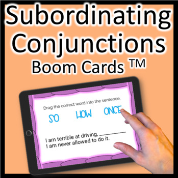 Preview of Subordinating Conjunctions Task Cards