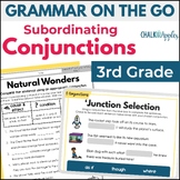Subordinating Conjunctions Worksheets 3rd Grade Grammar Ce