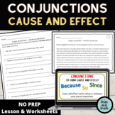 Subordinating Conjunctions to Show Cause and Effect - Less