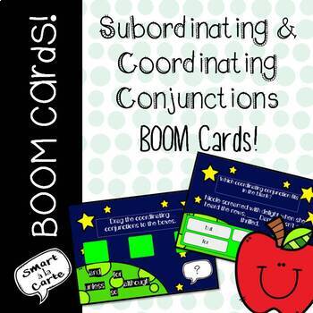 Preview of Subordinating and Coordinating Conjunctions Boom Cards™