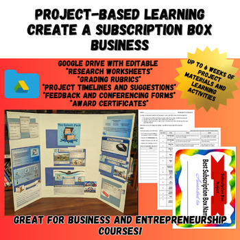 Preview of Subscription Box Company Project for Entrepreneurship and Business Classes-PBL