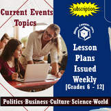 Subscription_Receive 45 News Lesson Plans (5 per week) for