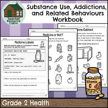 Preview of Substance Use, Addictions, and Related Behaviours Workbook (Grade 2 Health)