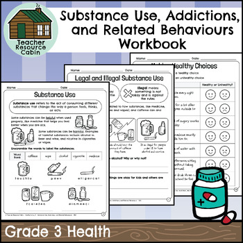 Preview of Substance Use, Addictions, and Related Behaviours Workbook (Grade 3 Health)