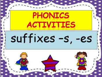 Preview of Substep 1.6 Suffixes -s, -es Activities